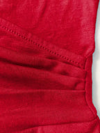 Women's V-Neck A-Line Dress – Short Sleeve Knee Length Pocket Dress