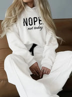 Women's Graphic Tracksuit Set – Wide Leg Hoodie Set