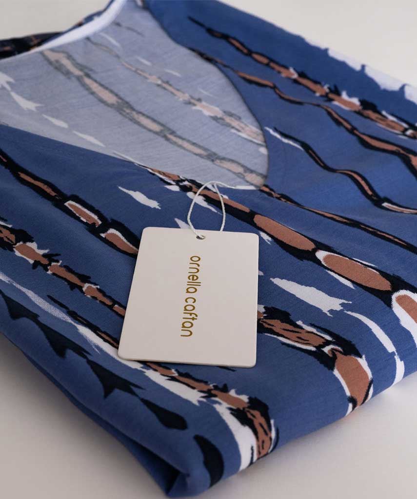 Women’s Coastal Caftan Dress – Loose Casual Elegant Style - Alice