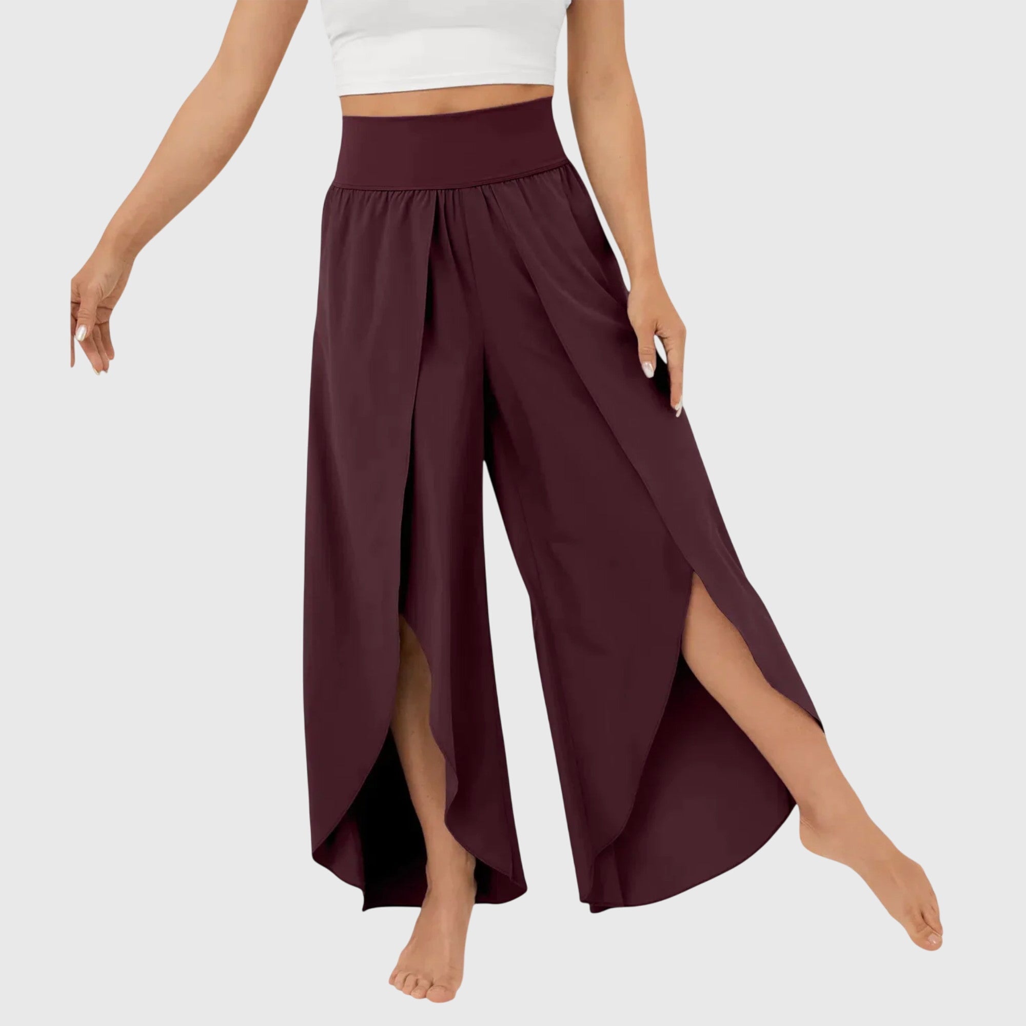Women's Wide Leg Pants – Boho Casual Pants – Magdalena
