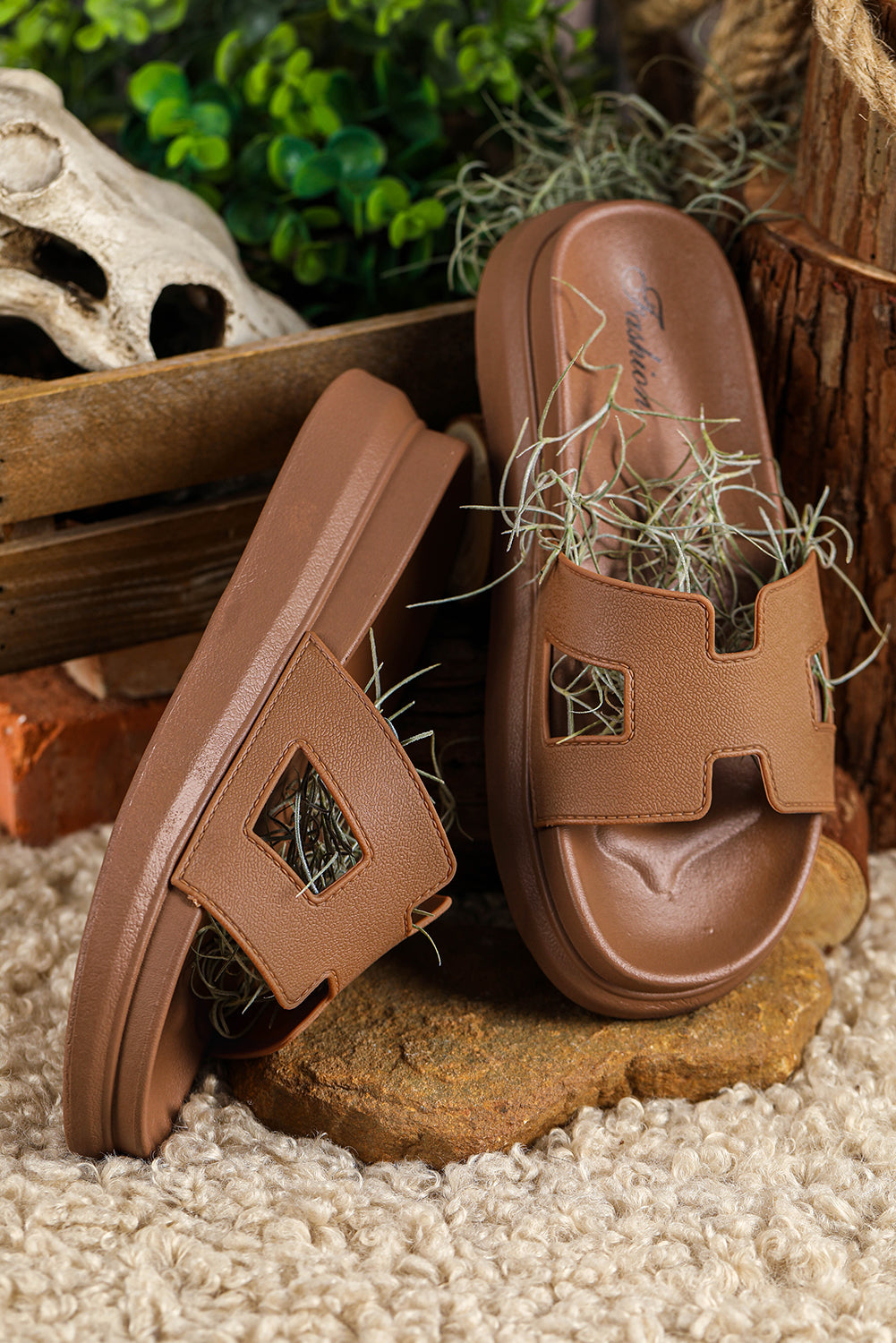 Women's Slippers with Cushioned Footbed and Open Toe