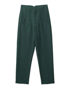 Women's Straight Leg Dress Pants – Wrinkle Resistant Tailored Trousers