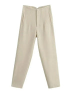 Women's Straight Leg Dress Pants – Wrinkle Resistant Tailored Trousers