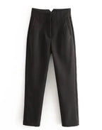 Women's Straight Leg Dress Pants – Wrinkle Resistant Tailored Trousers