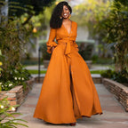 Women's Relaxed Maxi Dress – Flowy Full-Length Occasion Dress