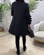 Women's Long Sleeve Knee Length Dress – Relaxed Pocket Day Dress