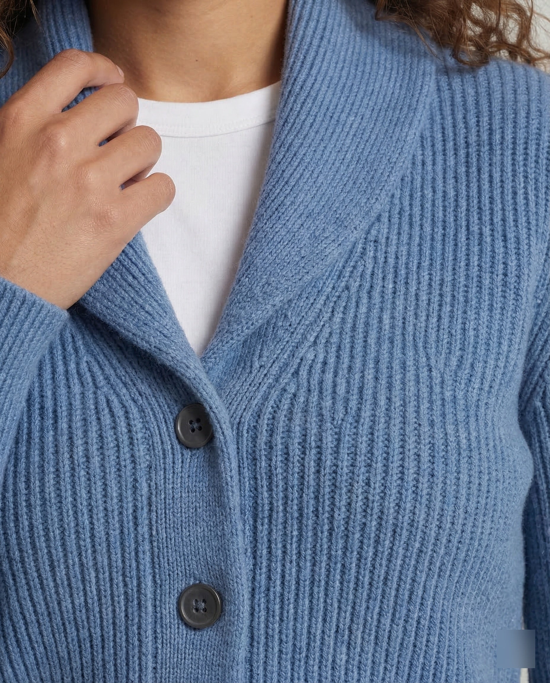Women's Collared Knit Cardigan – Lapel Neck Button Front Cardigan