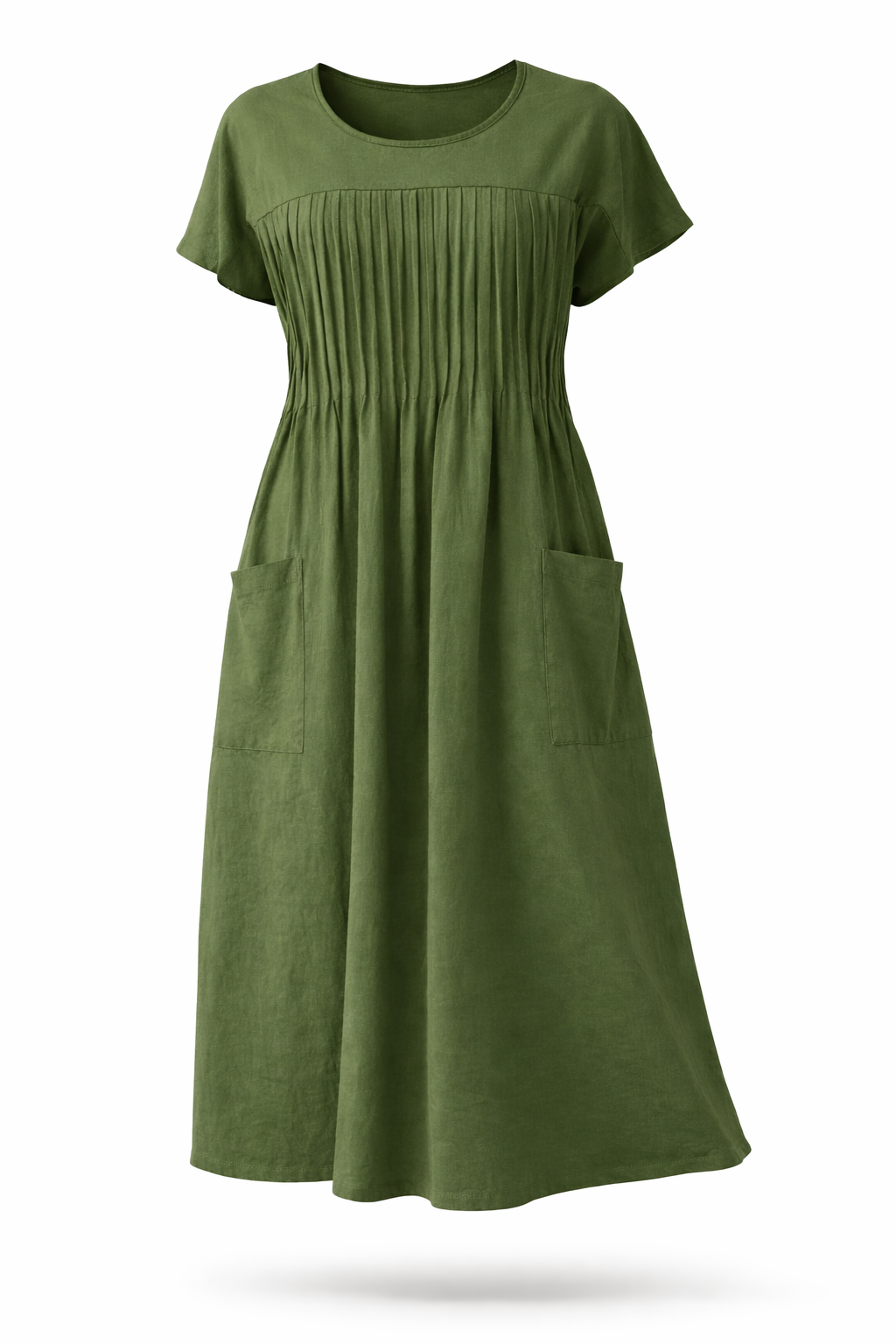 Women's Casual Midi Dress – Pocket Summer Dress