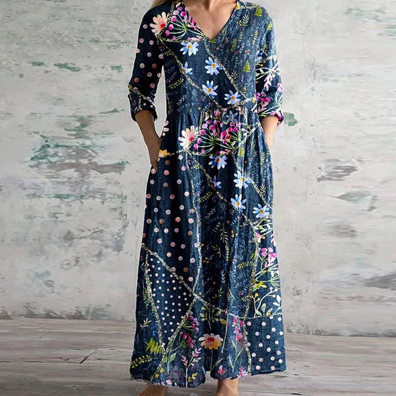 vintage inspired maxi dress Eleanor
