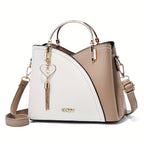 Women's Luxury Faux Leather Shoulder Bag – Designer Style Handbag – Lillian