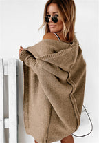 Women's Oversized Longline Cardigan – Relaxed Statement Sleeve Cardigan