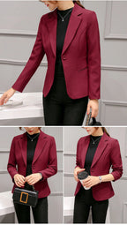Women's Cropped Blazer – Relaxed Fit Blazer – Aubrey