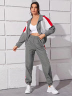 Women's Hooded Lounge Set – Zip-Up Legging Set