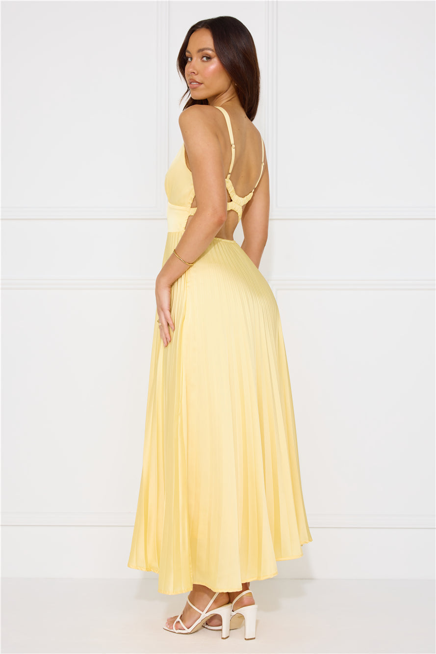 Women's V-Neck Pleated Maxi Dress – Sleeveless Cross Back Flowy Dress