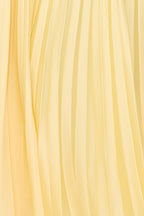 Women's V-Neck Pleated Maxi Dress – Sleeveless Cross Back Flowy Dress