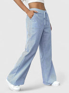 Women's Elastic Waist Pants – Relaxed Wide Leg Pants