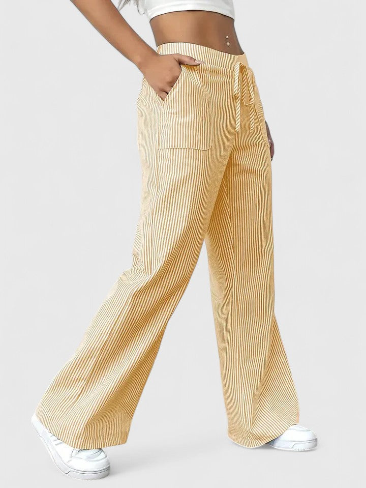 Women's Elastic Waist Pants – Relaxed Wide Leg Pants