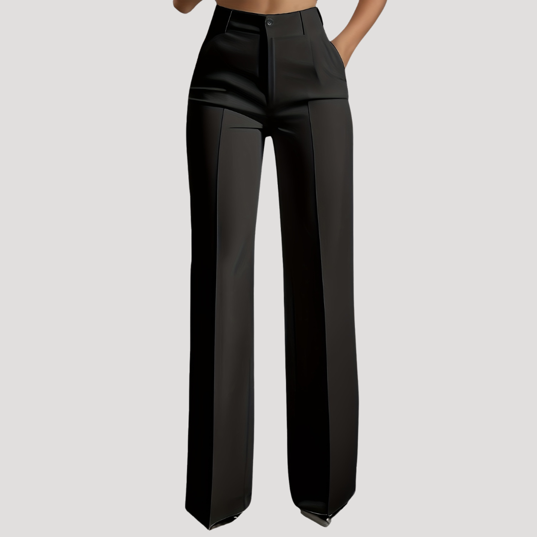 Women's Tailored Pants – High Waist Wide Leg Pants