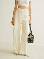 Women's Wrap Front Pants – Wide Leg Statement Pants