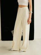 Women's Wrap Front Pants – Wide Leg Statement Pants