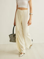 Women's Wrap Front Pants – Wide Leg Statement Pants