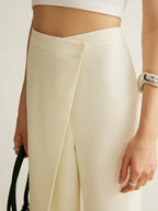 Women's Wrap Front Pants – Wide Leg Statement Pants