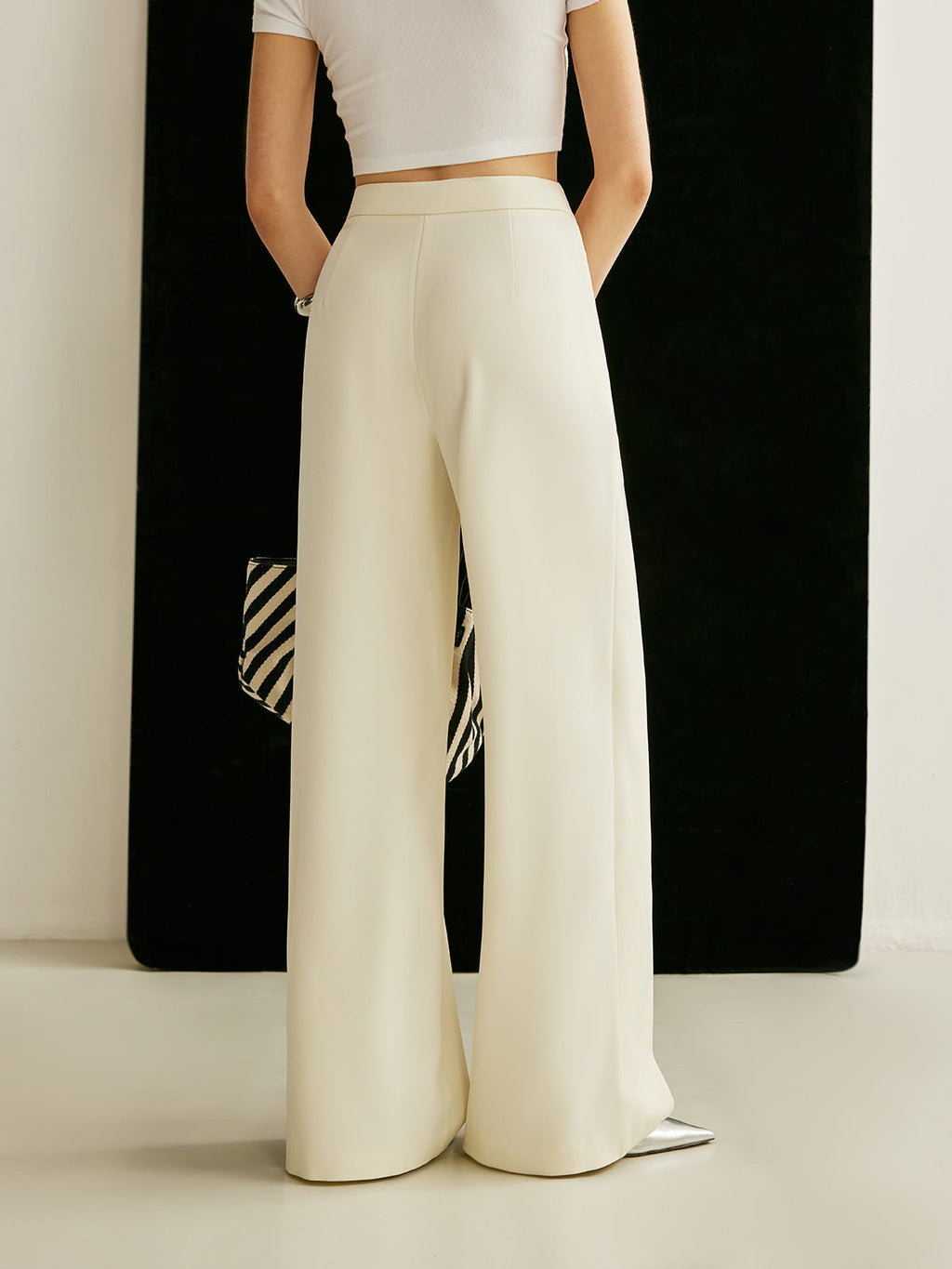 Women's Wrap Front Pants – Wide Leg Statement Pants