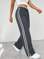 Women's Side Stripe Pants – Drawstring Athletic Pants