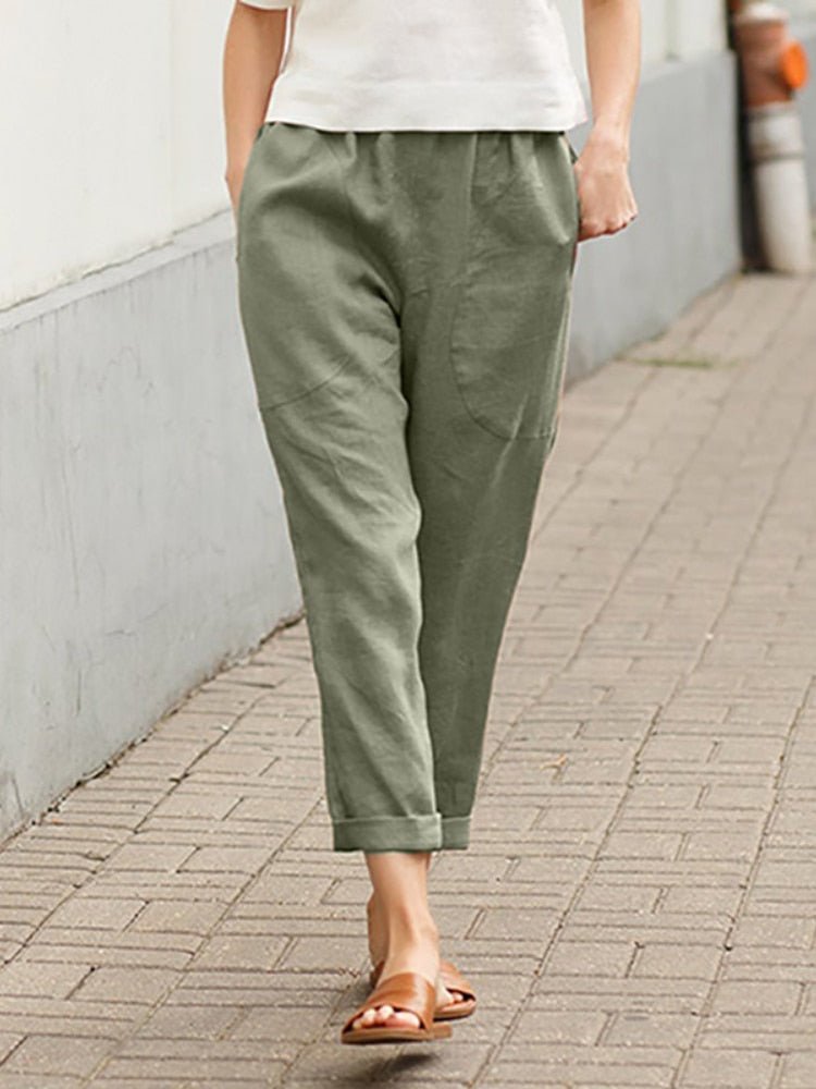 Women's Elegant Wide Leg Pants – High Waist Office Pants