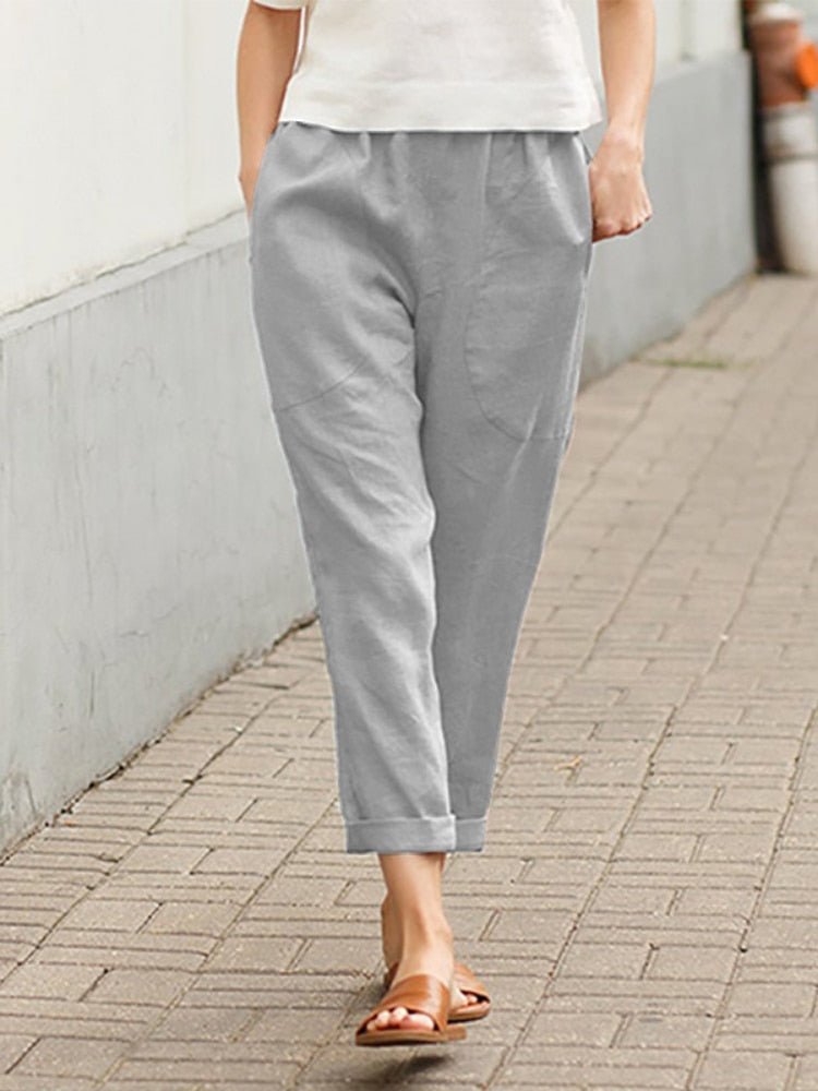 Women's Elegant Wide Leg Pants – High Waist Office Pants