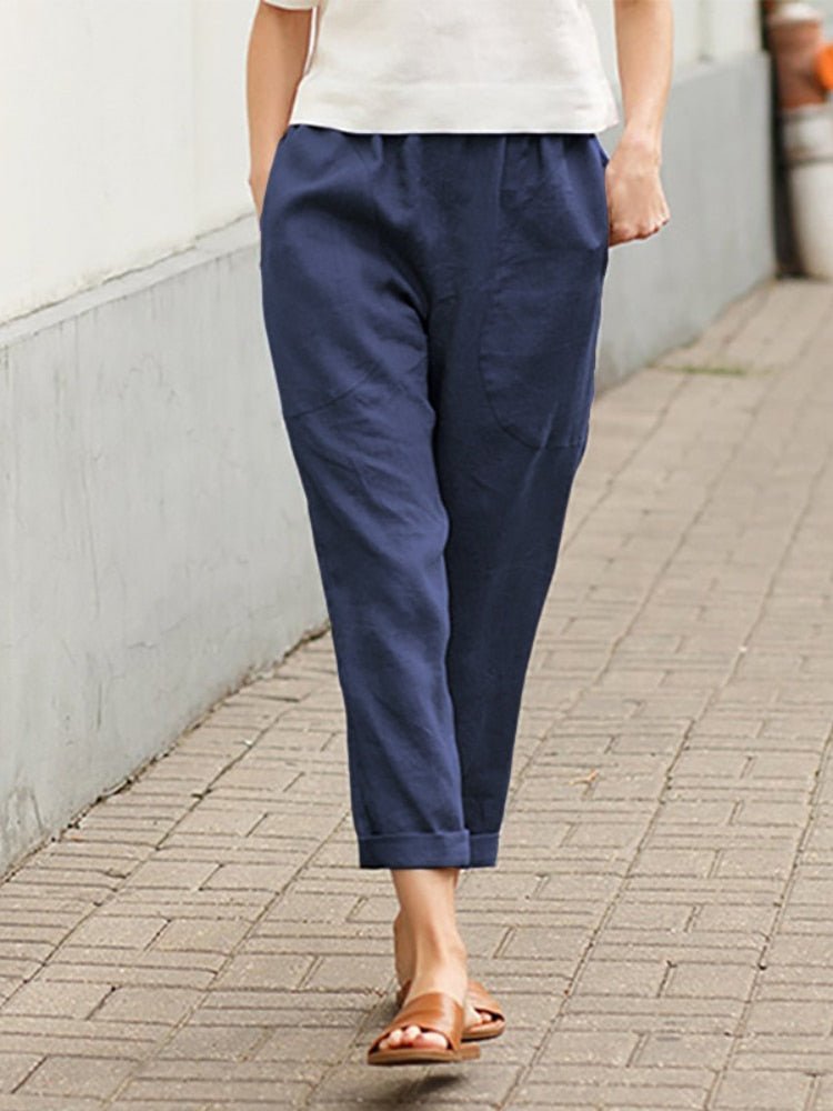 Women's Elegant Wide Leg Pants – High Waist Office Pants