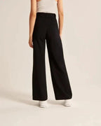 Women's High Waist Wide Leg Pants – Tailored Flowy Dress Trousers