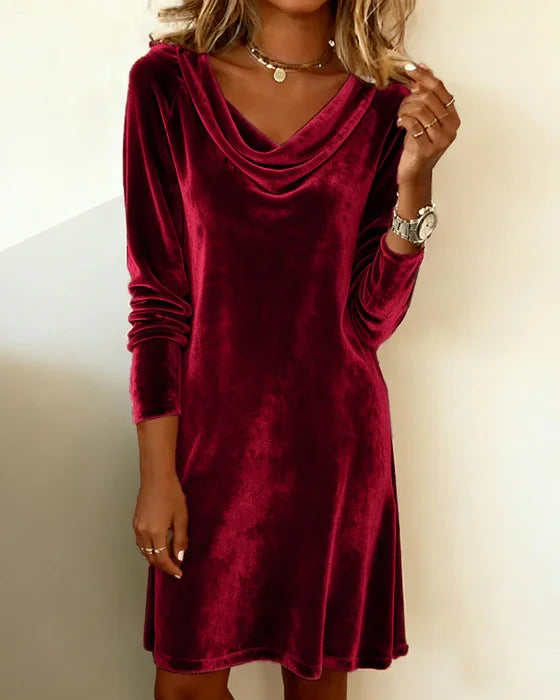 Women's Off-Shoulder Maxi Dress – Draped Formal Evening Occasion Dress
