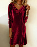 Women's Off-Shoulder Maxi Dress – Draped Formal Evening Occasion Dress