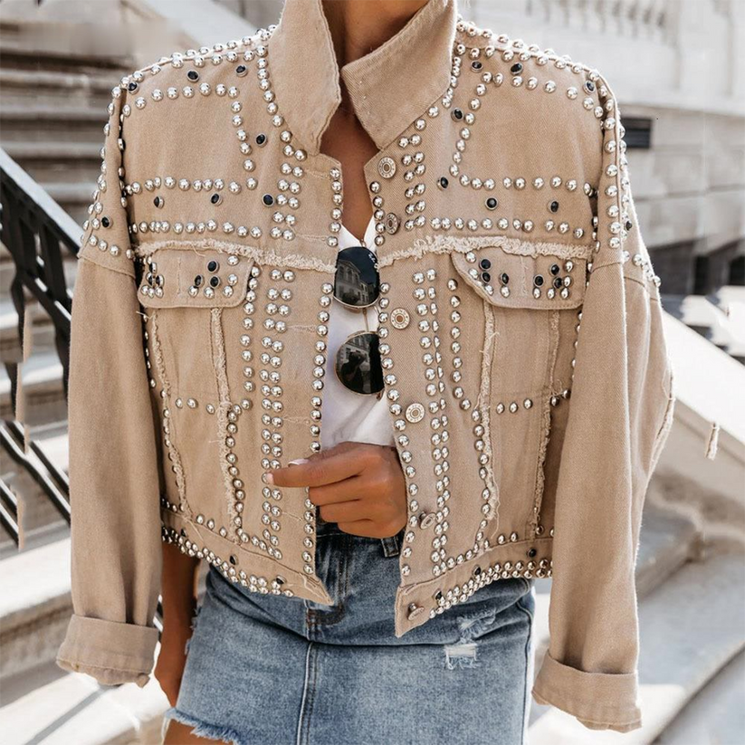 Women's Button Front Jean Jacket – Classic Casual Everyday Jacket