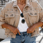 Women's Button Front Jean Jacket – Classic Casual Everyday Jacket