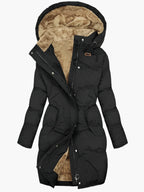 Women's Winter Coat – Hooded Faux Fur Coat – Emma