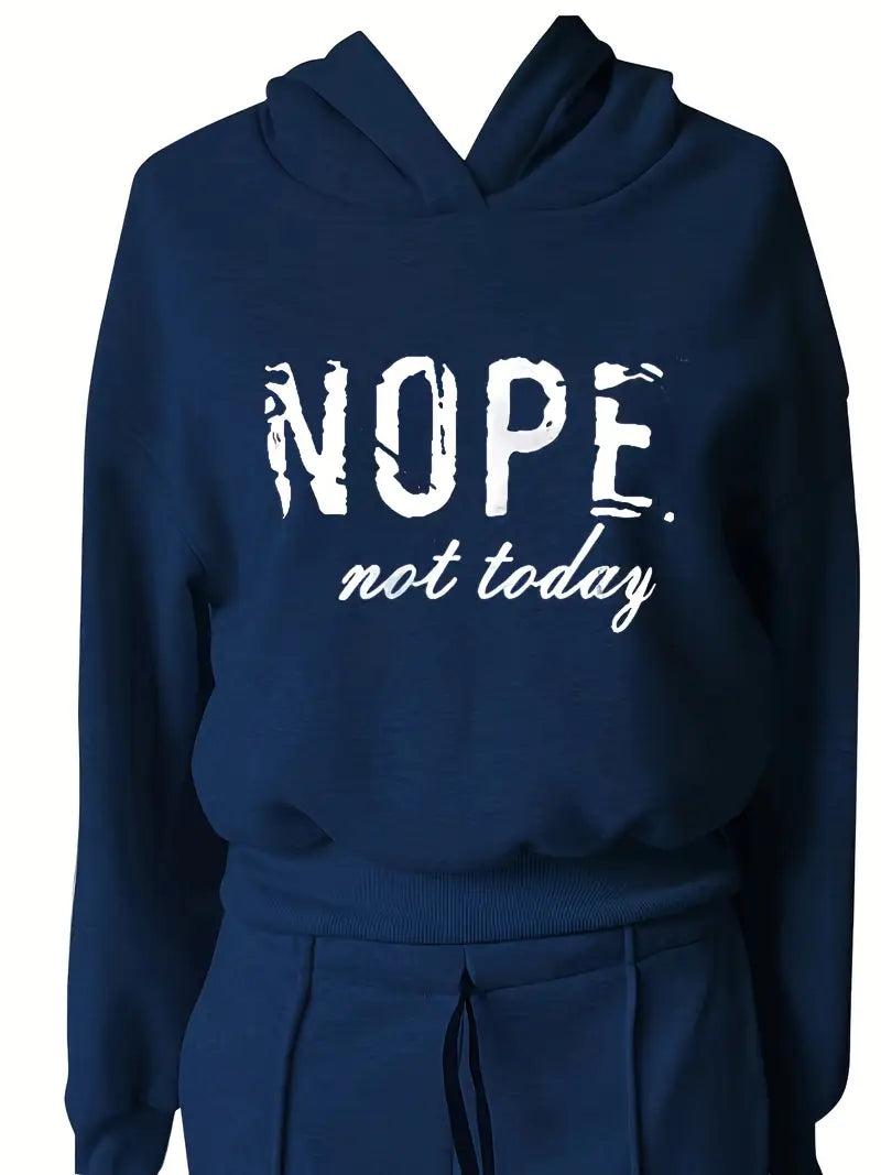 Women's Graphic Tracksuit Set – Wide Leg Hoodie Set