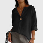 Women's V-Neck Blouse – Elegant Casual Blouse – Alicia