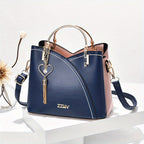 Women's Luxury Faux Leather Shoulder Bag – Designer Style Handbag – Lillian