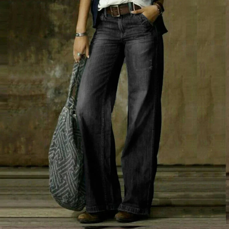 Women's Elegant Straight Leg Pants – Tailored Office Dress Pants
