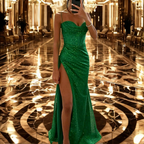 Women's Sweetheart Neckline Evening Dress – Formal Fitted Occasion Dress