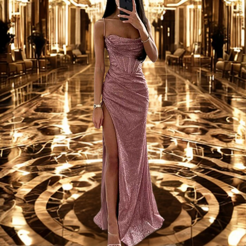 Women's Sweetheart Neckline Evening Dress – Formal Fitted Occasion Dress