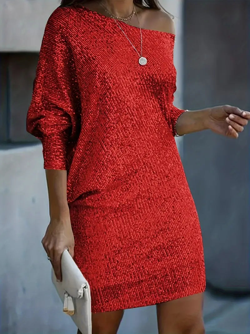 Women's Sequin Mini Dress – Party Evening Dress – Leonie