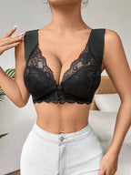 Women's Wireless Front Closure Bra – Adjustable Support Everyday Bra
