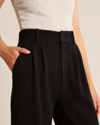Women's High Waist Flare Pants – Fitted Flared Leg Dress Trousers