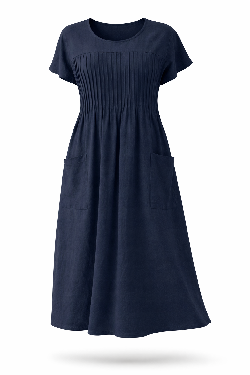 Women's Casual Midi Dress – Pocket Summer Dress