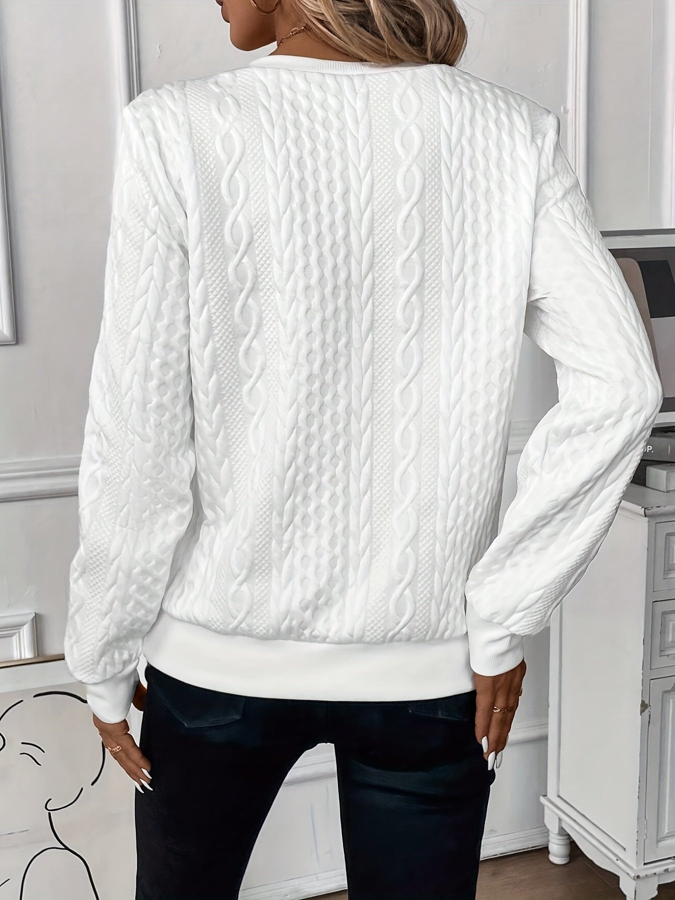 Women's Zip Sweater – Long Sleeve Knit Zip Pullover