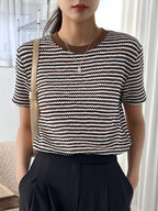 Women’s Padded Blouse – Casual Geometric Blouse – Freya