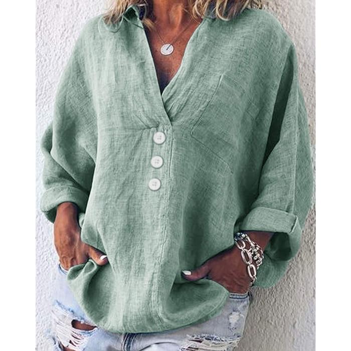 Women's Ibiza Style Boho Blouse – Slim Fit Casual Summer Blouse